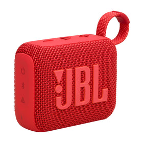 JBL Go 4 front view showing bold red color and compact speaker benefit