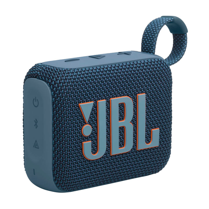 JBL Go 4 front view showing compact speaker and bold color, clear powerful sound