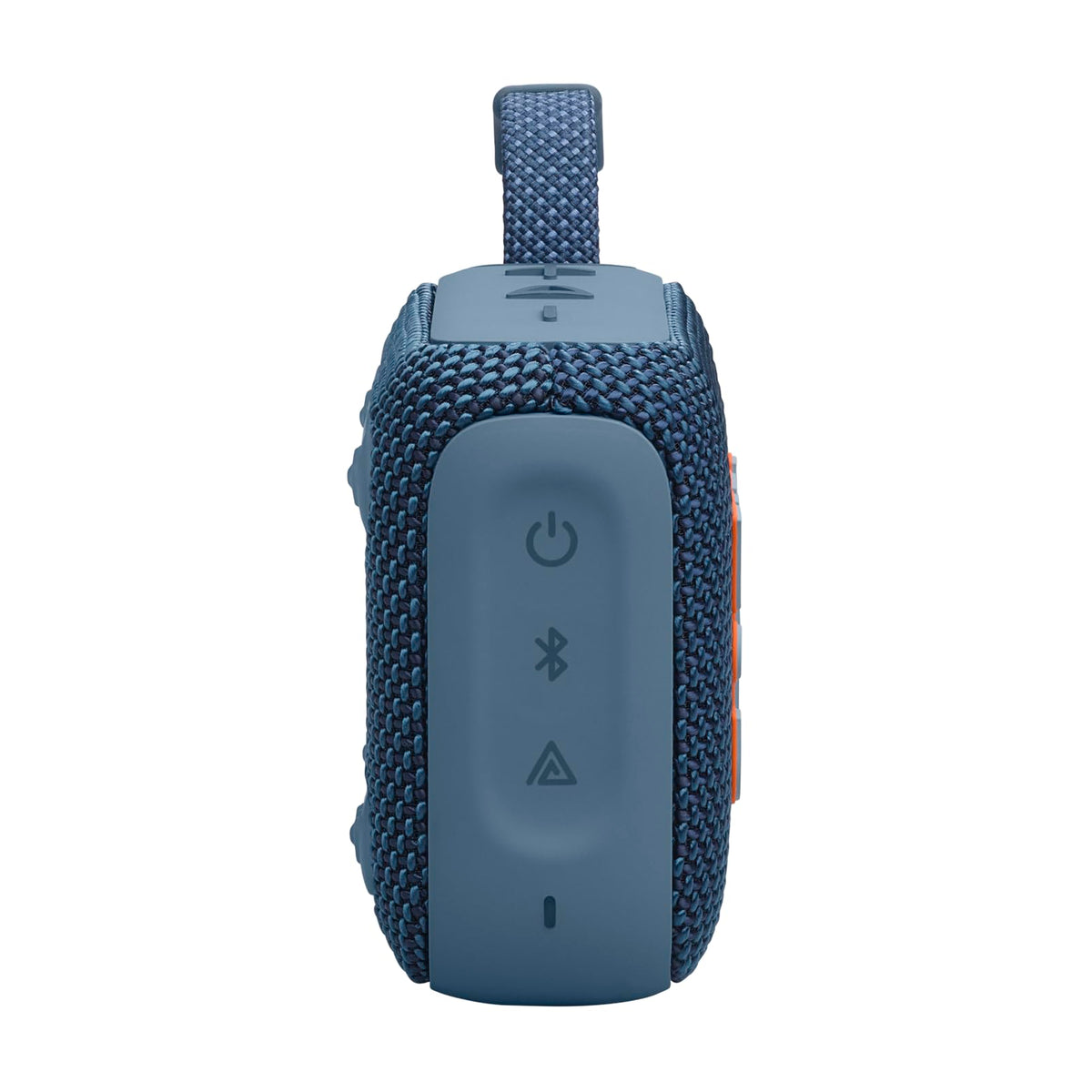 Hand holding JBL Go 4 to show scale and effortless portability for travel