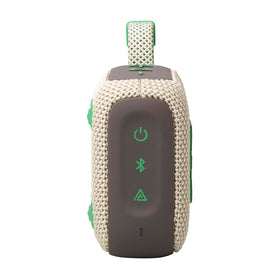 JBL Go 4 held in hand to show scale and portability for everyday carry