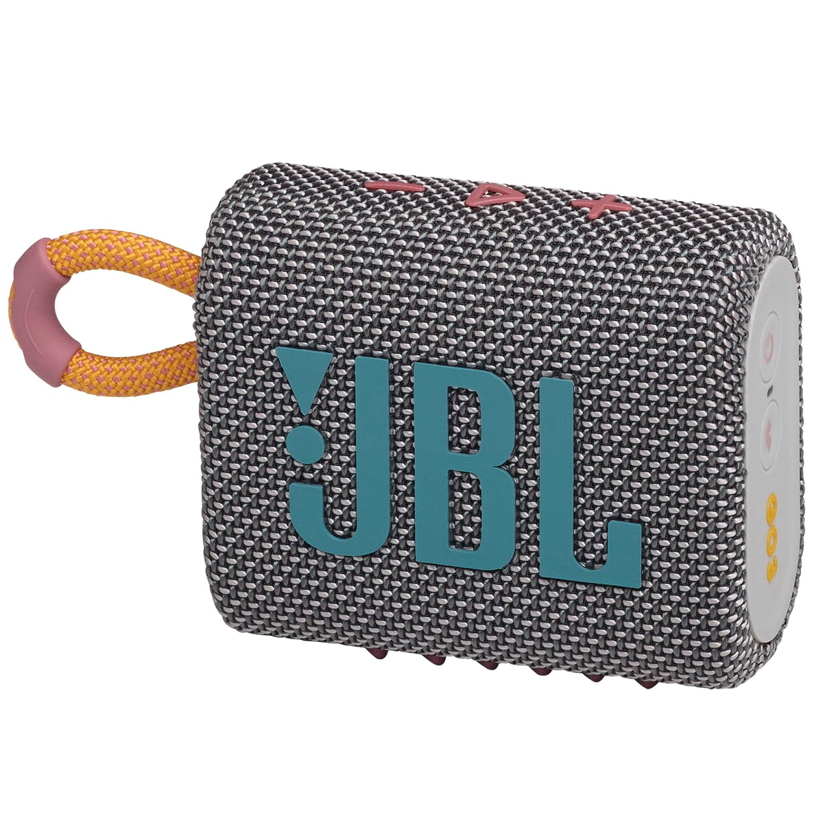JBL Go 3 front profile showing compact speaker and strong sound