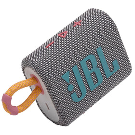 JBL Go 3 in hand to show size and portable convenience