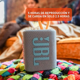JBL Go 3 size comparison with smartphone showing pocketable scale for everyday use