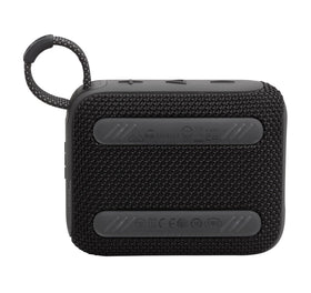 JBL GO 4 poolside lifestyle scene showing waterproof use and outdoor fun