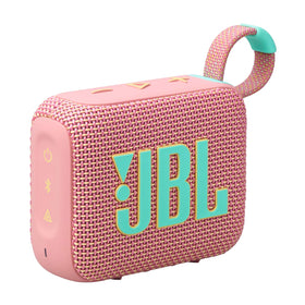 JBL Go 4 front view showing speaker grille and bold color, great portable sound