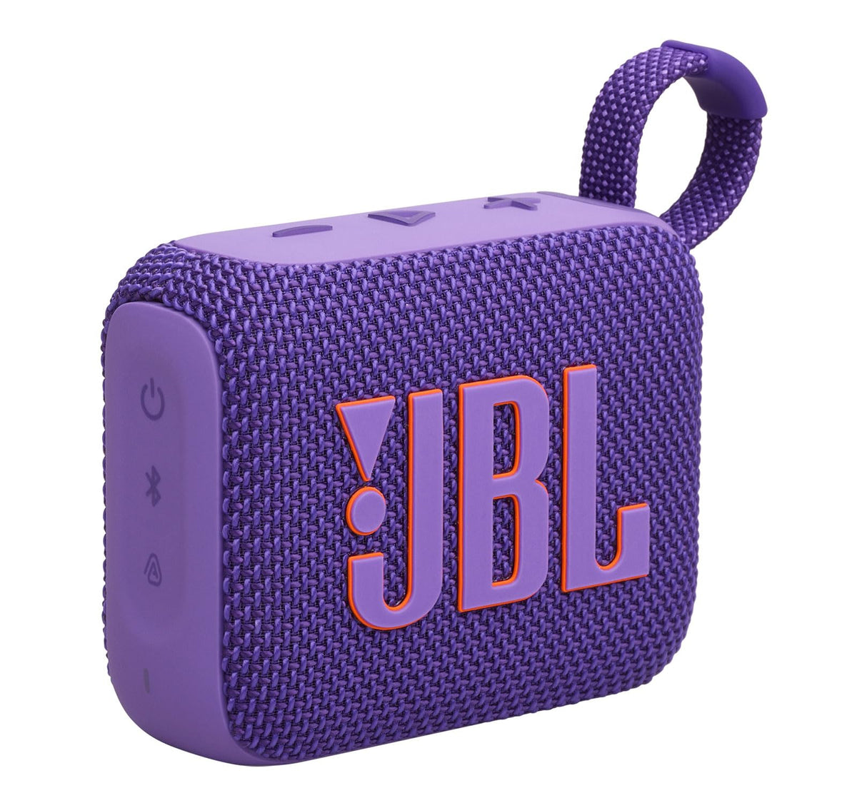 JBL GO 4 top logo texture showing durable build and brand clarity