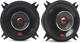 JBL GX402 4-inch coaxial speaker cone and tweeter delivering crisp highs.