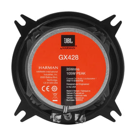 JBL GX428 side profile showing compact mounting depth for easy installation