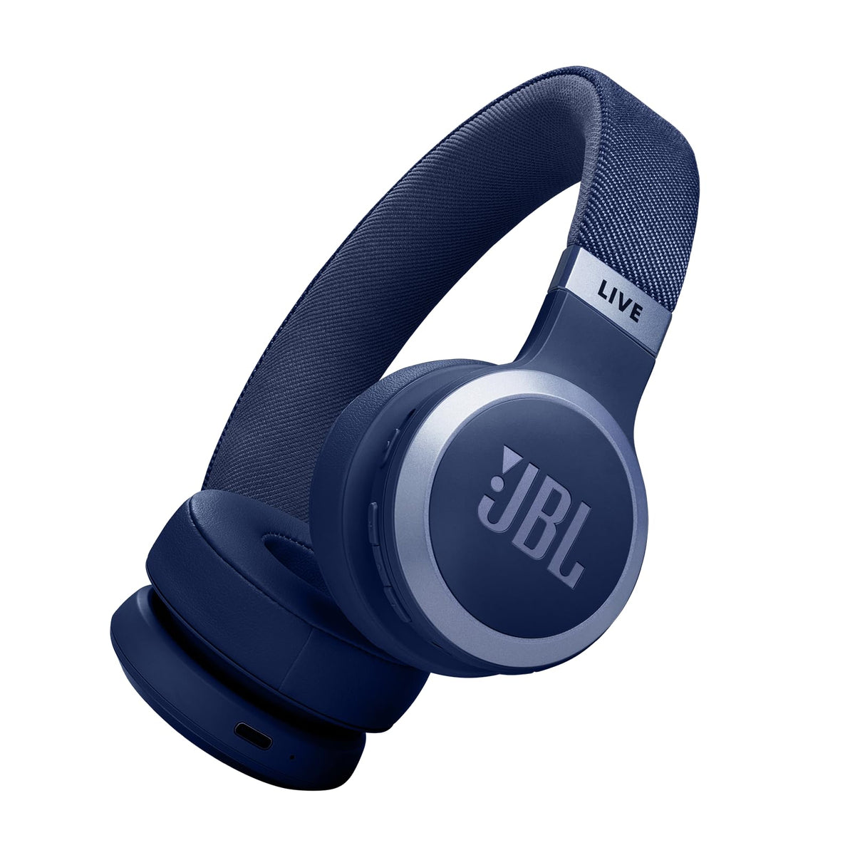 JBL Live 670NC blue on-ear design for comfortable all-day listening