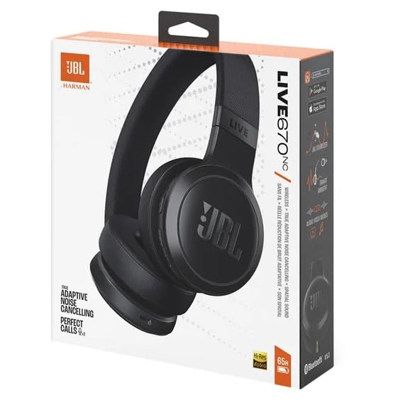 JBL Live 675NC charging port area ready for quick top-ups