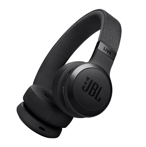 JBL Live 675NC front view showing the on-ear design for lasting comfort