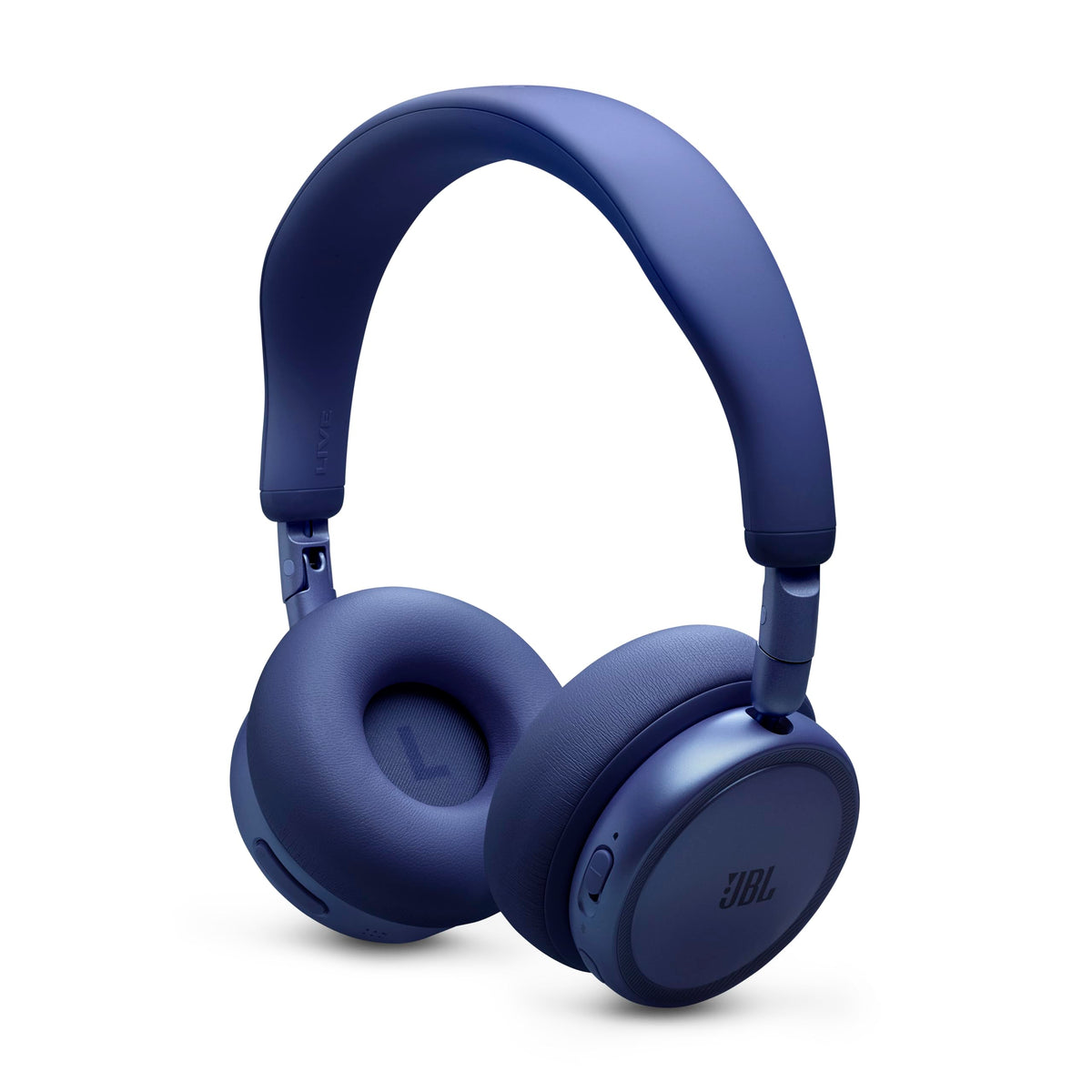 Auracast and LE Audio view with JBL Live 680NC in blue.