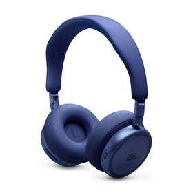 Auracast and LE Audio view with JBL Live 680NC in blue.