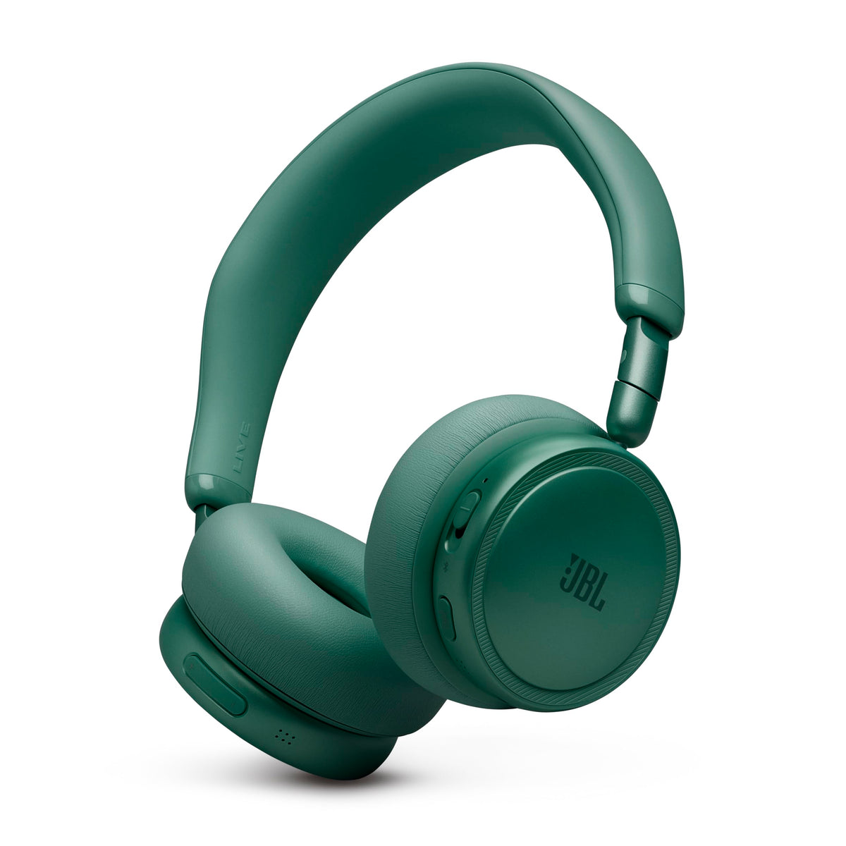 JBL Live 680NC Green earcups provide comfortable all-day listening.