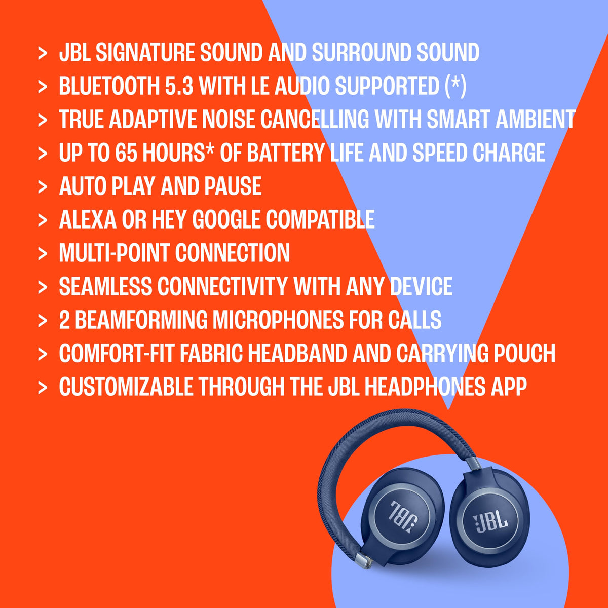 JBL Live 770NC dual-device pairing for calls and media simultaneously.