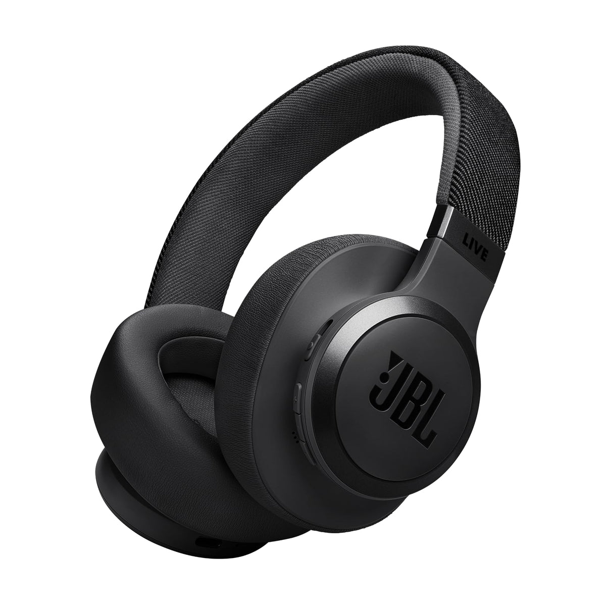 JBL Live 770NC earcups close-up highlighting comfort and seal for immersive listening