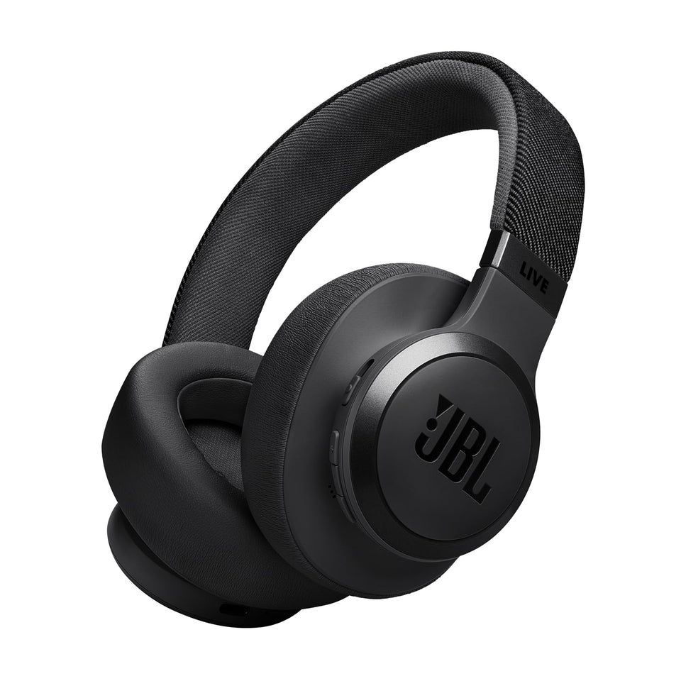 JBL Live 770NC earcups close-up highlighting comfort and seal for immersive listening