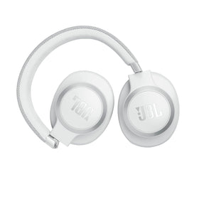 JBL Live 770NC headphones demonstrate active noise cancelling for focus.