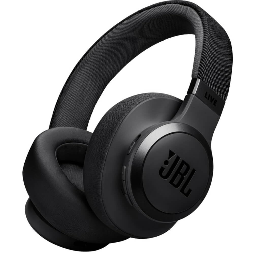 JBL Live 770NC renewed over-ear headphones with travel case, ideal for daily listening on the go.