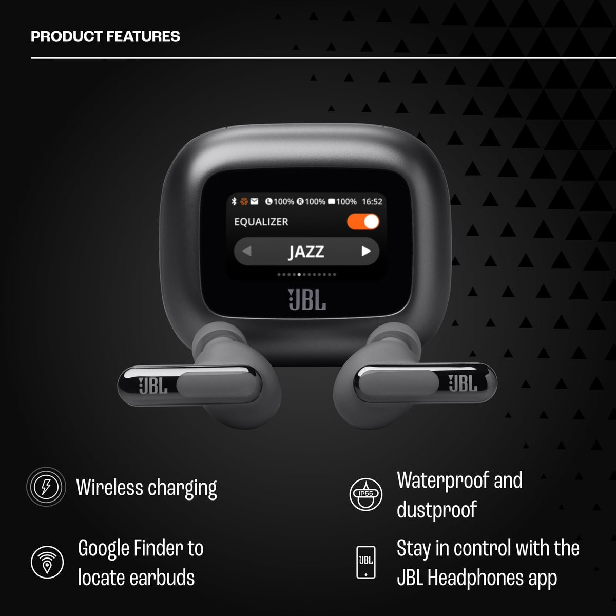 Adaptive noise cancelling on JBL Live Beam 3 with ambient control