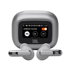 JBL Live Beam 3 charging case top view for convenient wireless charging on the move