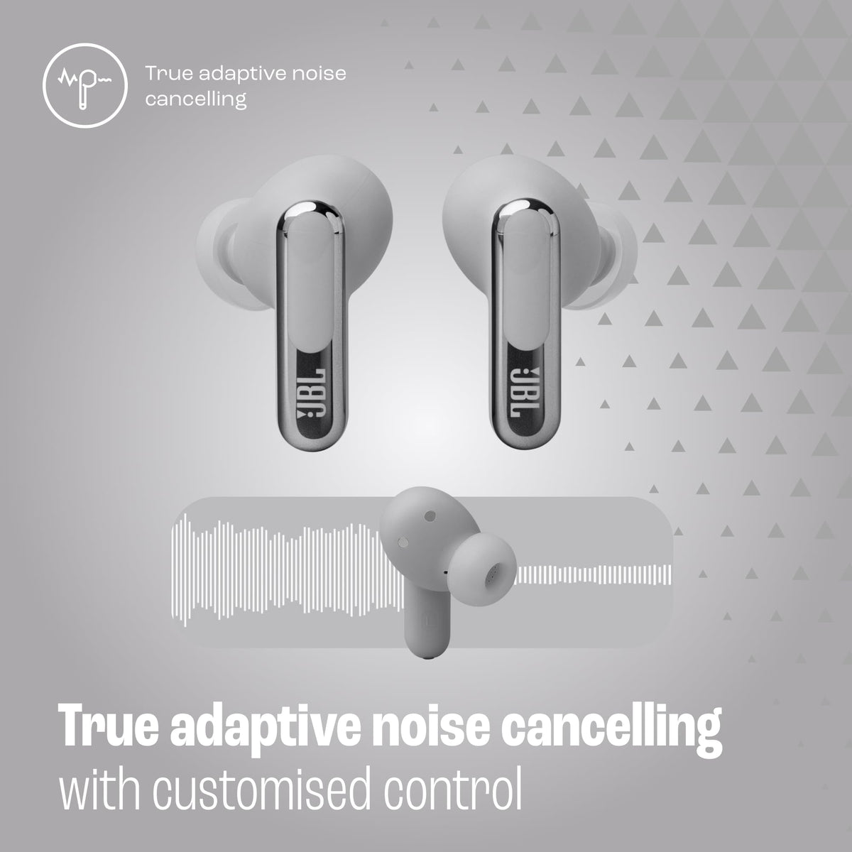 JBL Live Beam 3 noise-cancelling buttons allow quick ambient control