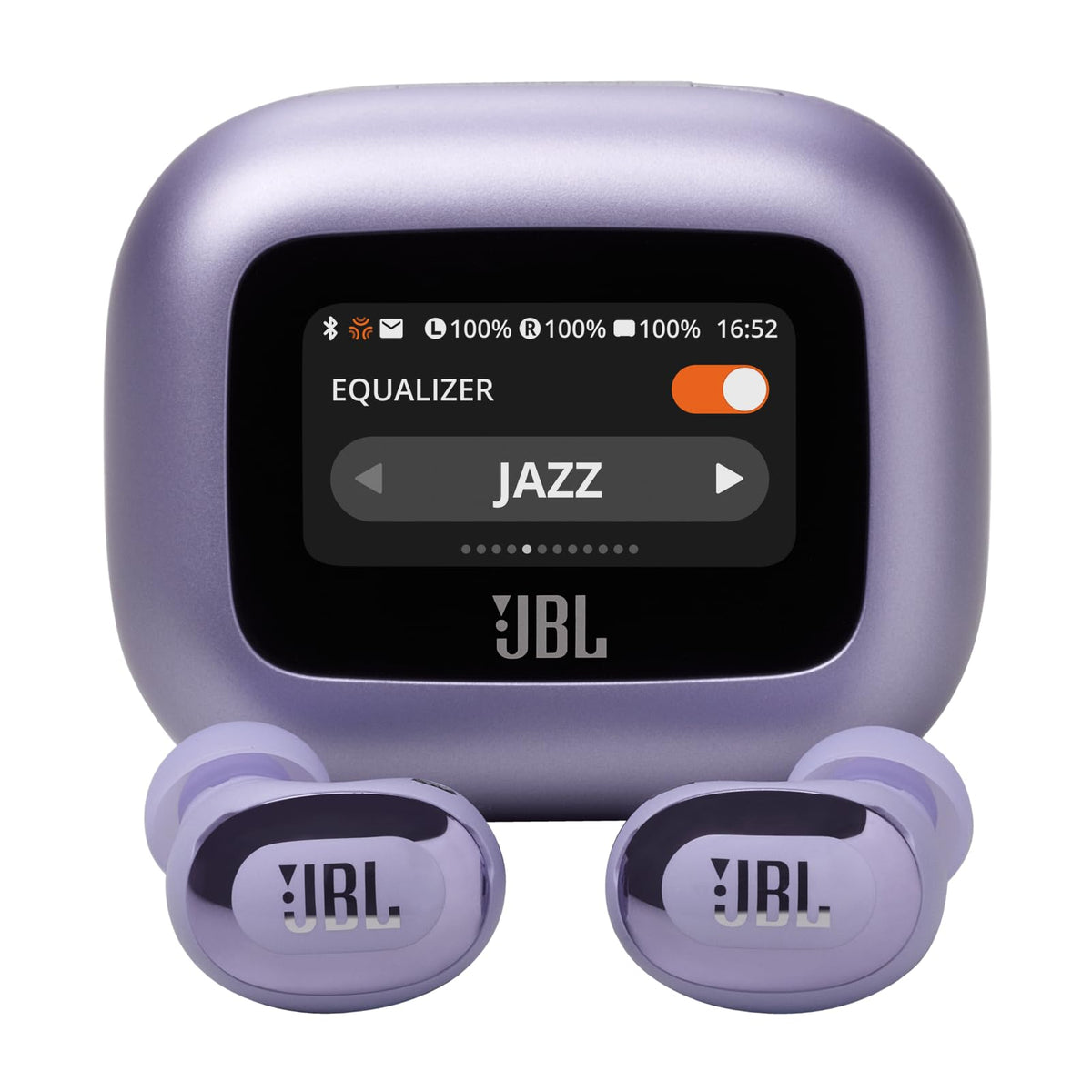 JBL Live Buds 3 charging case with wireless charging for on-the-go power