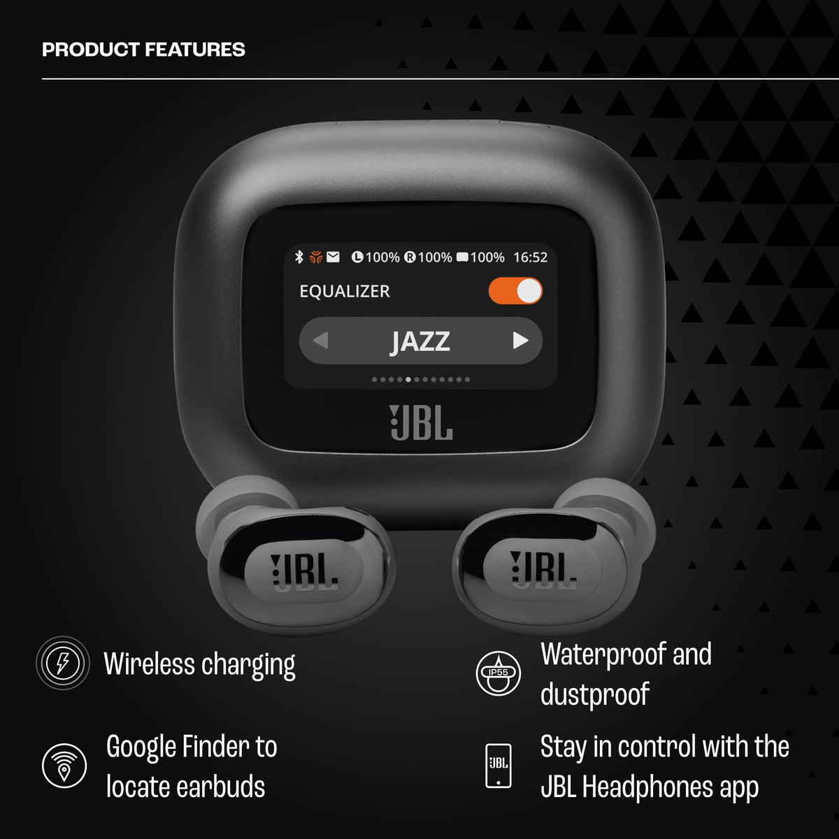 JBL Live Buds 3 six mics ensure clear calls even in noisy environments.