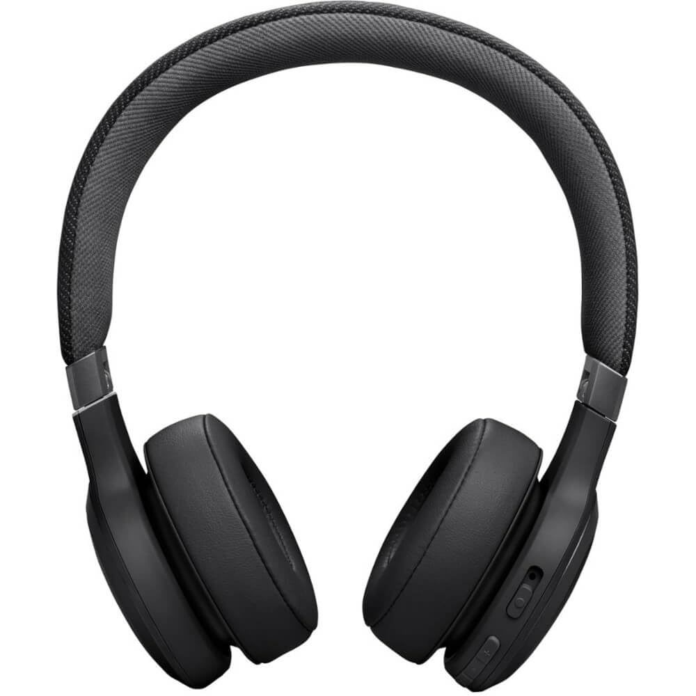 JBL LIVE670NC fabric headband detail emphasizing breathable comfort benefit