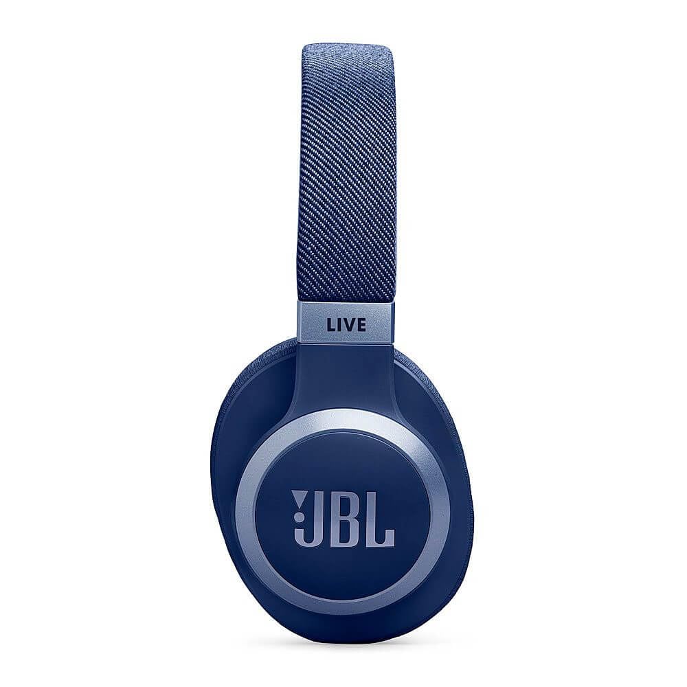 Person wearing JBL Live 770NC on commute, demonstrating noise isolation