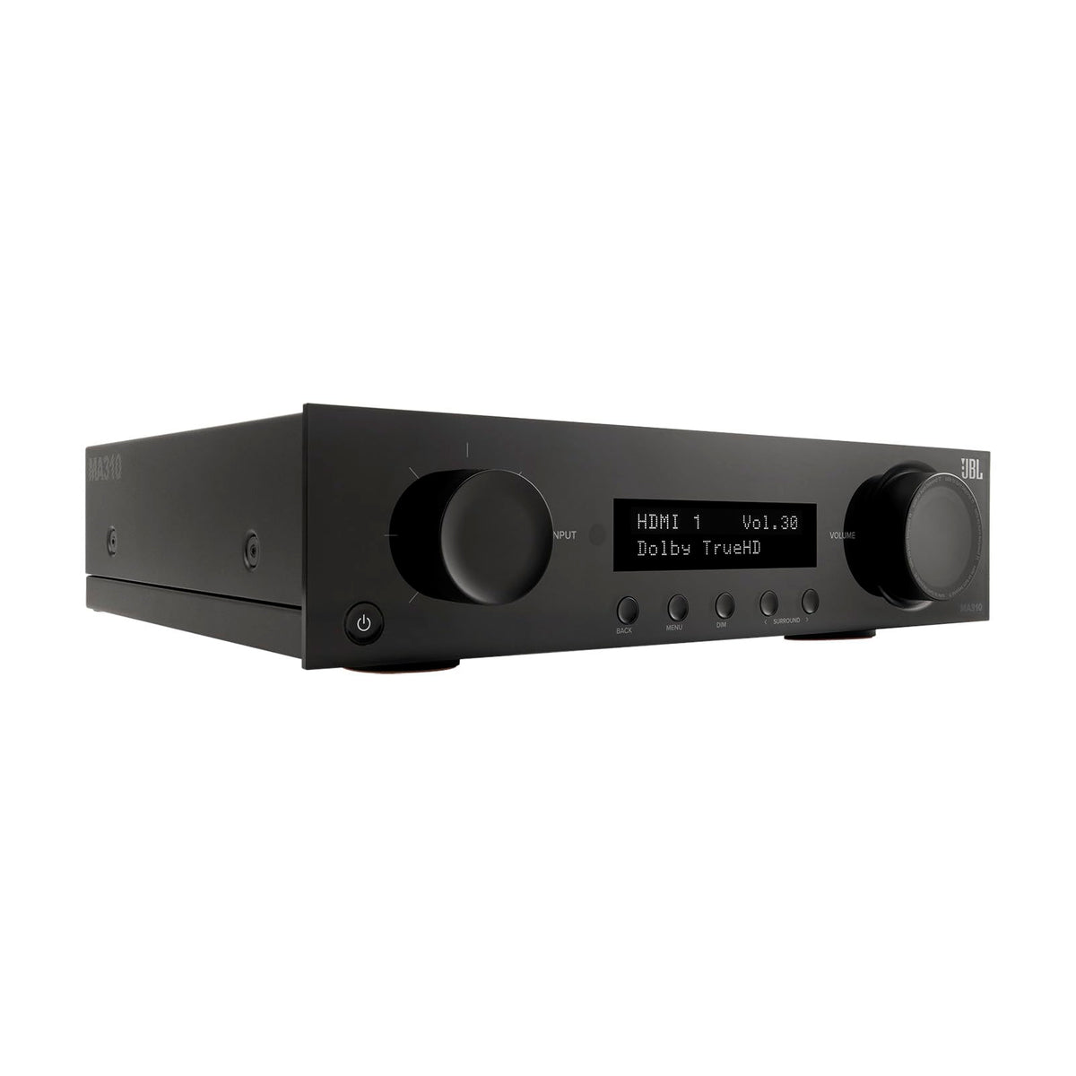 JBL MA310 Bluetooth streaming enables wireless music playback.