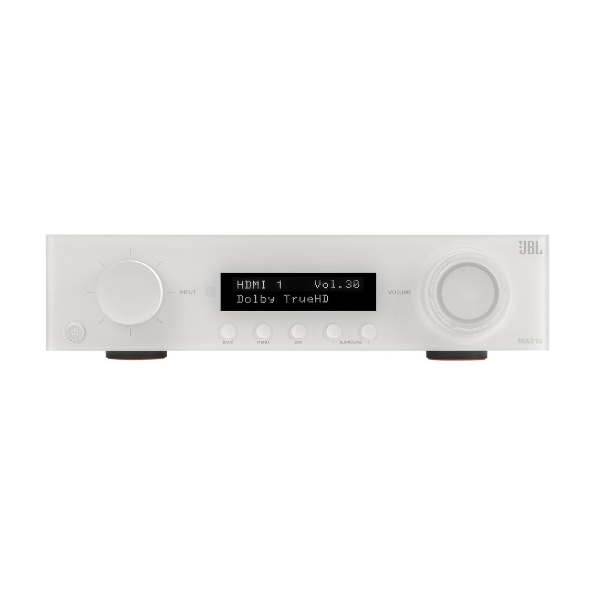 JBL MA310 HDMI ports enable 4K video with multiple source options.