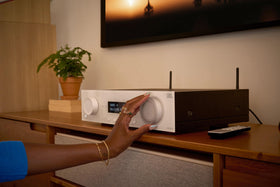 JBL MA510 remote control image suggests simple navigation and quick adjustments