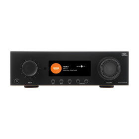 JBL MA7100HP rear panel showing connections and HDMI inputs for versatile wiring.
