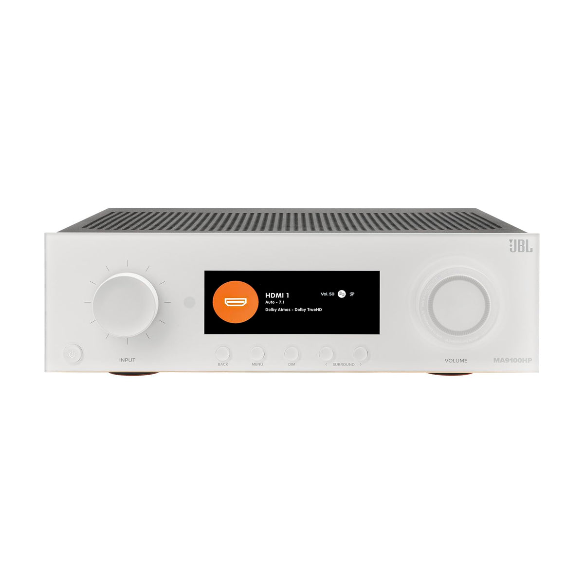 JBL MA9100HP HDMI ports highlight 8K video support and versatile connections