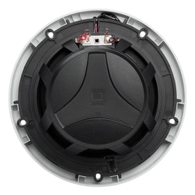 JBL marine speaker white side-profile with slim form factor.