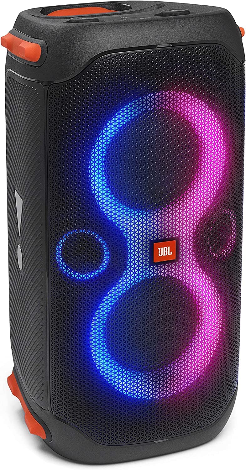 JBL PartyBox 110 front view showing portable party speaker for parties