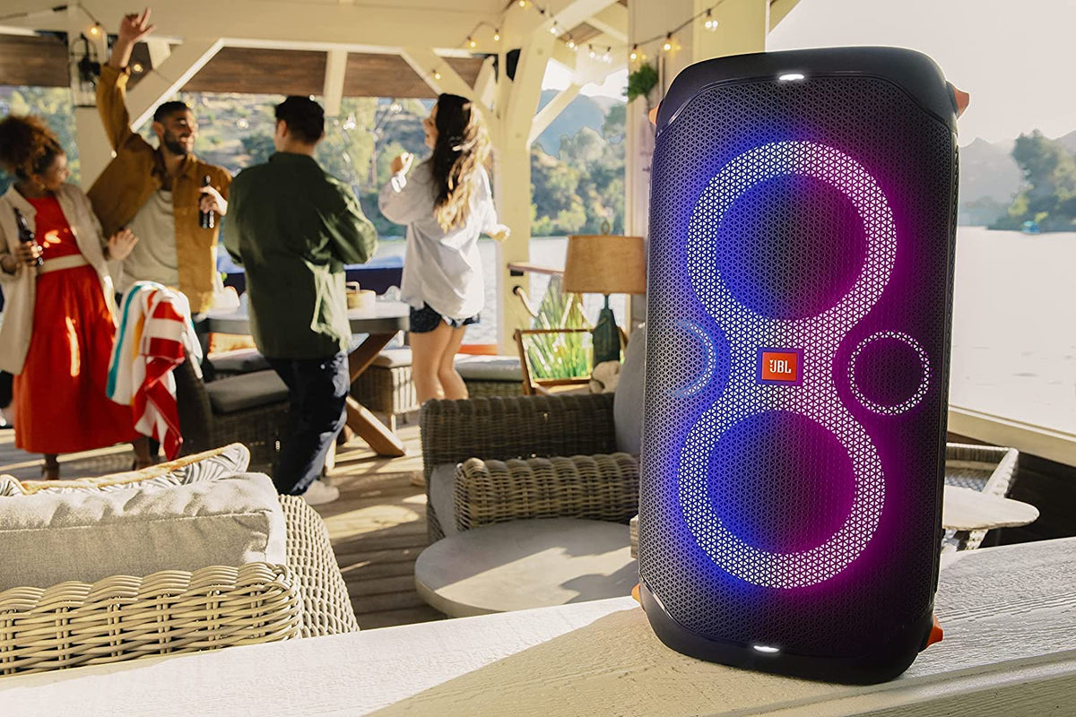 JBL PartyBox 110 guitar and mic inputs enable live performances