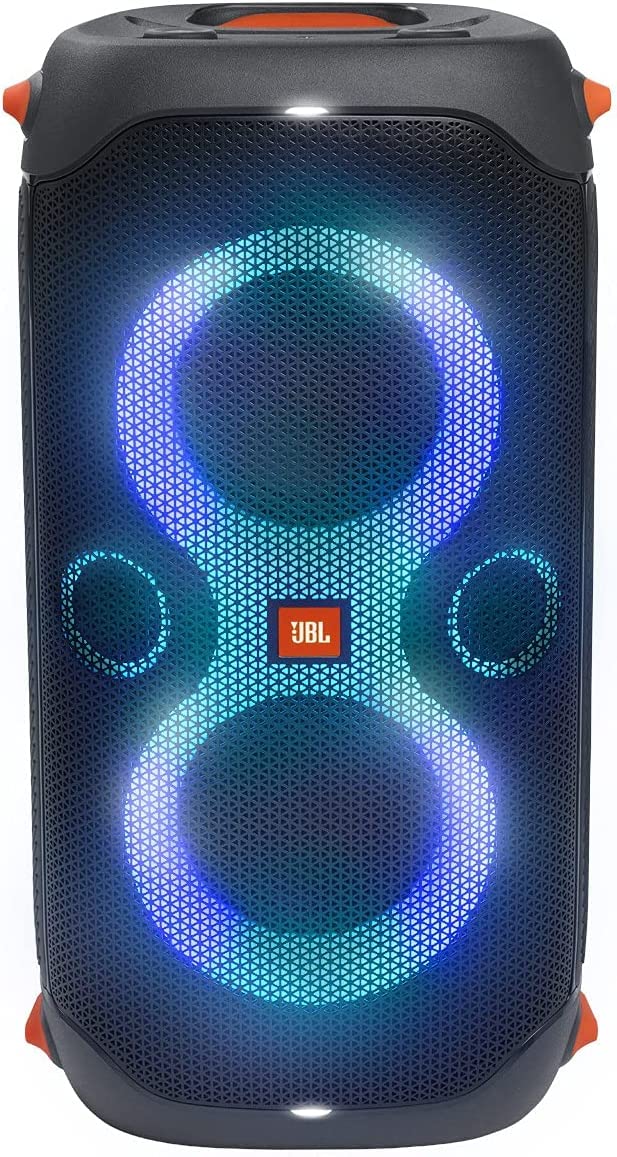 JBL PartyBox 110 LED lights synced to music for dynamic mood