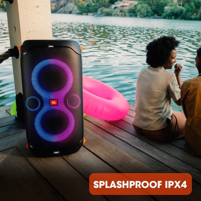 JBL PartyBox 110 ready for quick setup with included accessories