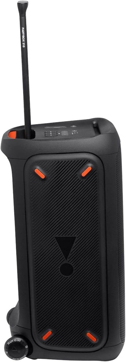JBL PartyBox 310 240W pro sound delivers clear, powerful audio for crowds.