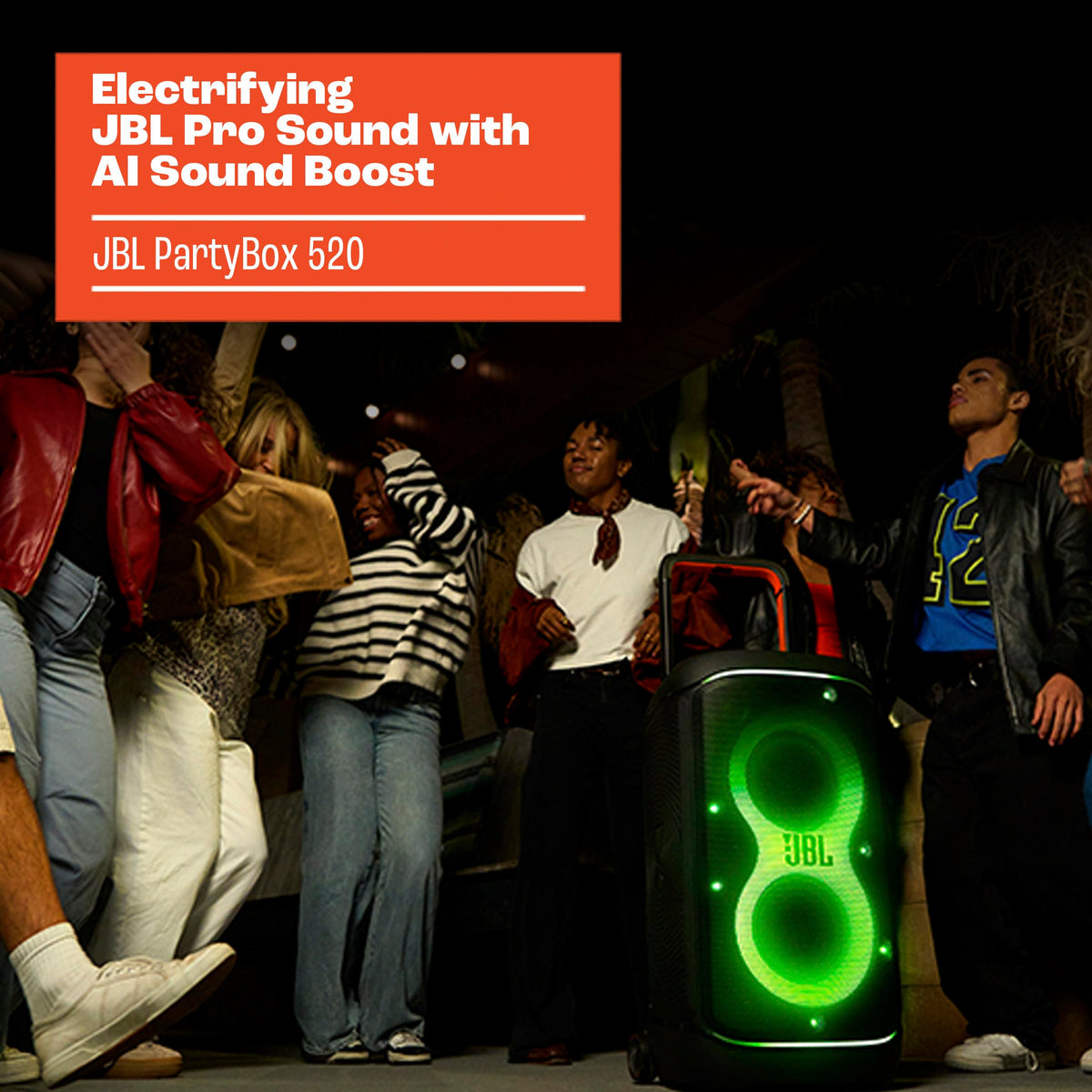 JBL PartyBox 520 delivers up to 15 hours of playtime