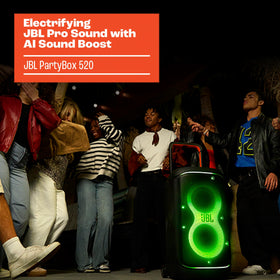 JBL PartyBox 520 delivers up to 15 hours of playtime