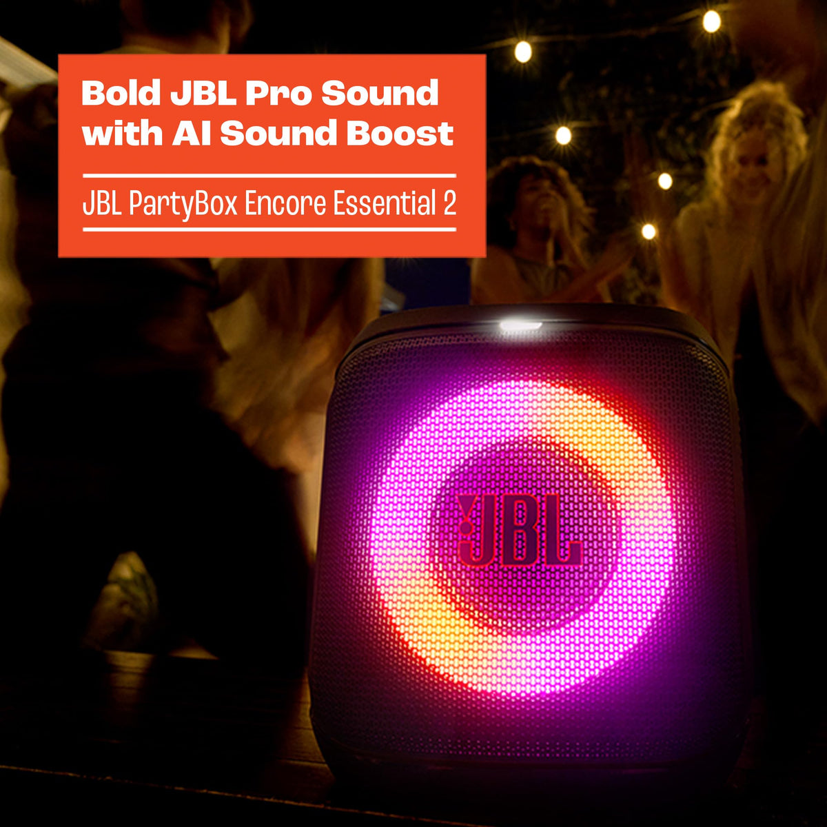 JBL PartyBox Encore Essential 2 dynamic light show energizes dance floors