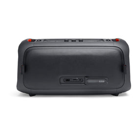 JBL PartyBox On-The-Go instrument input for playing along.