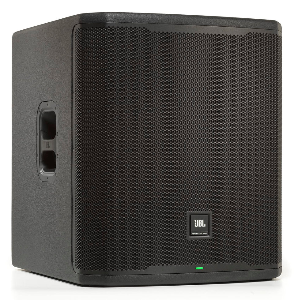 JBL PRX918XLF front view showcasing deep bass capability for live shows