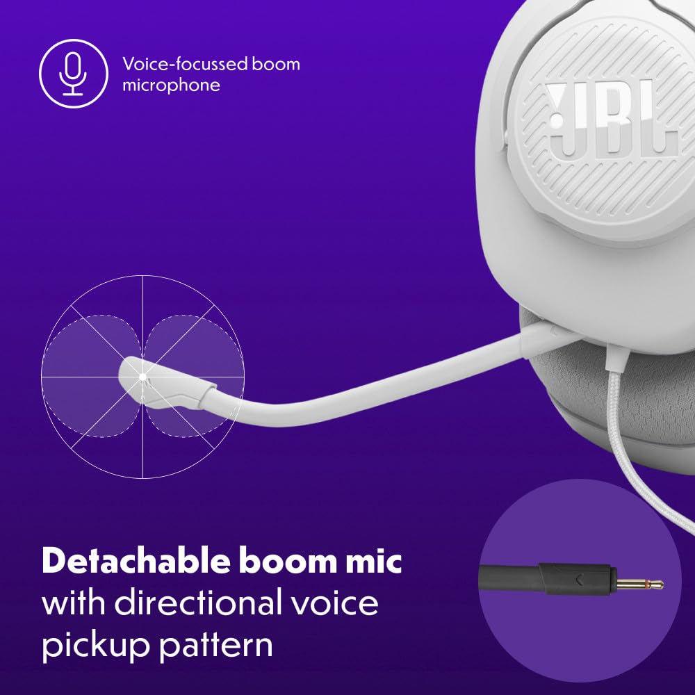 JBL side profile view illustrating lightweight build and stable fit