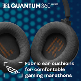 JBL Quantum 360X detachable microphone with mute for clear voice.