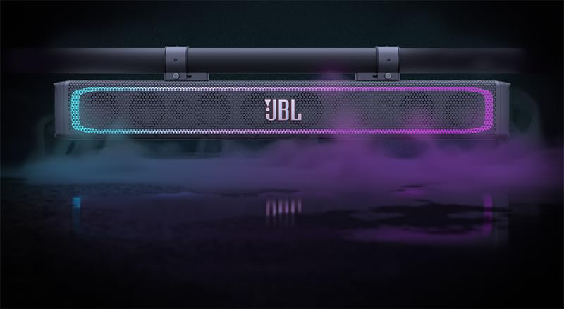 JBL RallyBar broadcast mode enables synchronized audio across units.