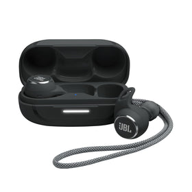 JBL Reflect Aero charging case keeps earbuds ready for long sessions on the go.
